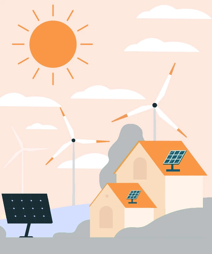 solar energy installations graphic